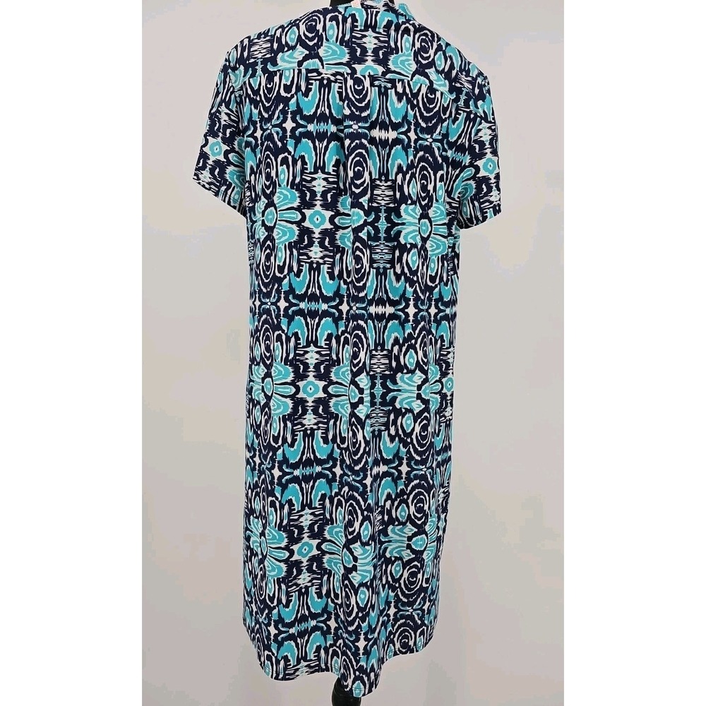 JUDE CONNALY Harlee Mini Swing Dress Stretch Sleeveless Colorful Plaid Size L